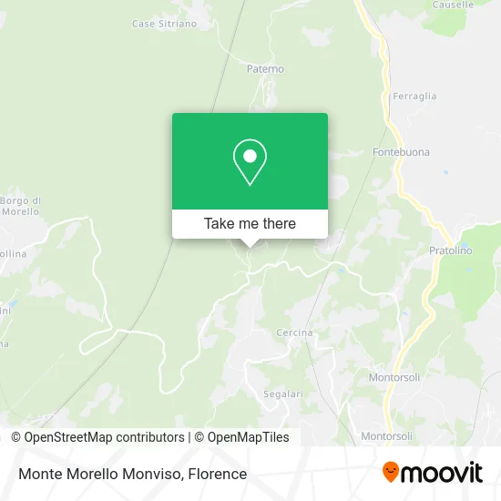 Monte Morello Monviso map