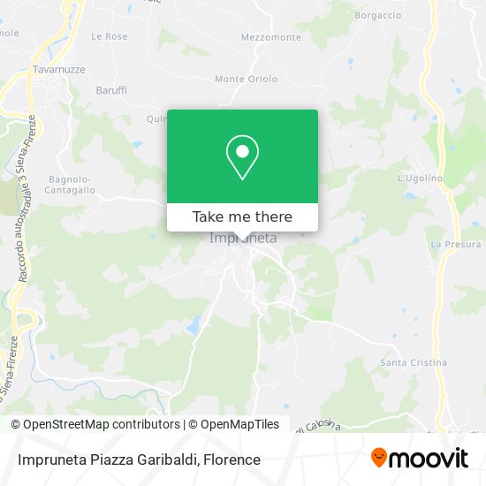 Impruneta Piazza Garibaldi map