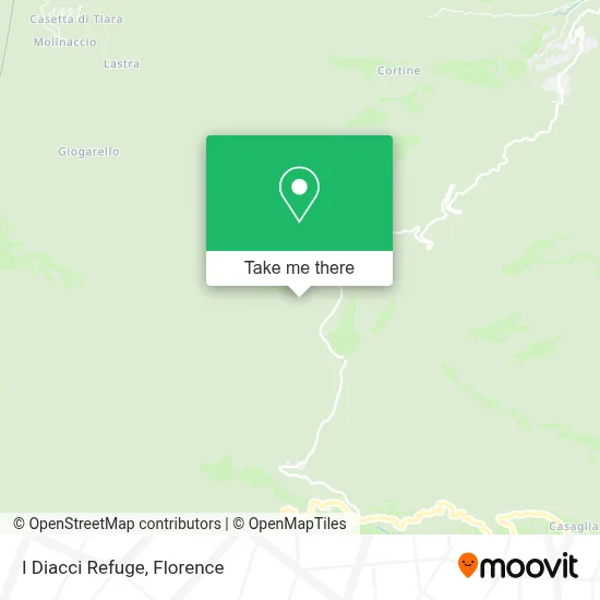 I Diacci Refuge map