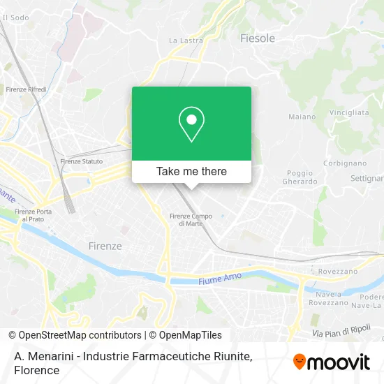 A. Menarini - Industrie Farmaceutiche Riunite map