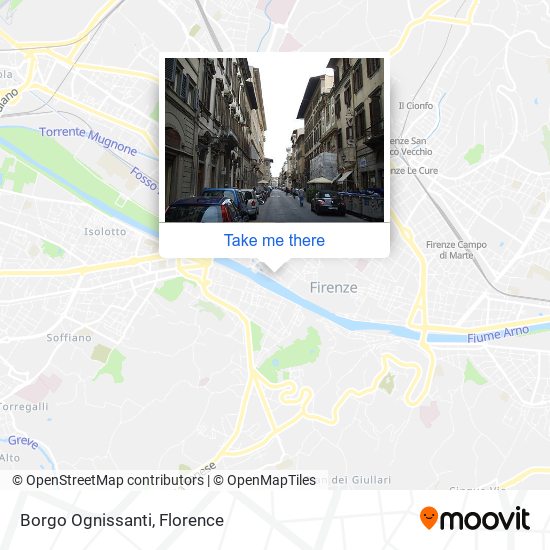 Borgo Ognissanti map