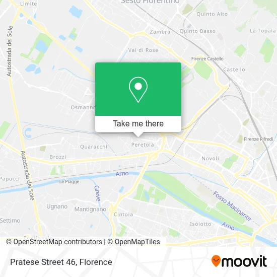 Pratese Street 46 map