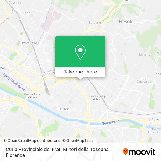 Curia Provinciale dei Frati Minori della Toscana map