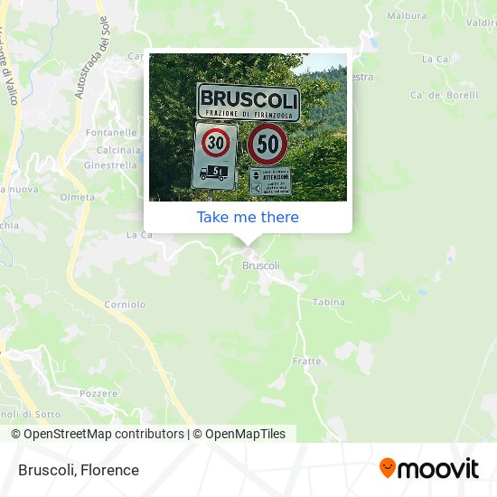 Bruscoli map