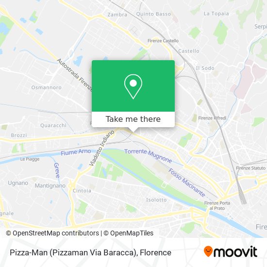 Pizza-Man (Pizzaman Via Baracca) map