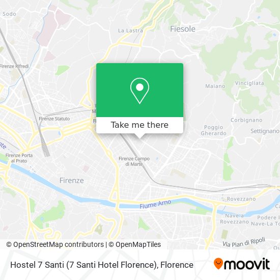 Hostel 7 Santi (7 Santi Hotel Florence) map