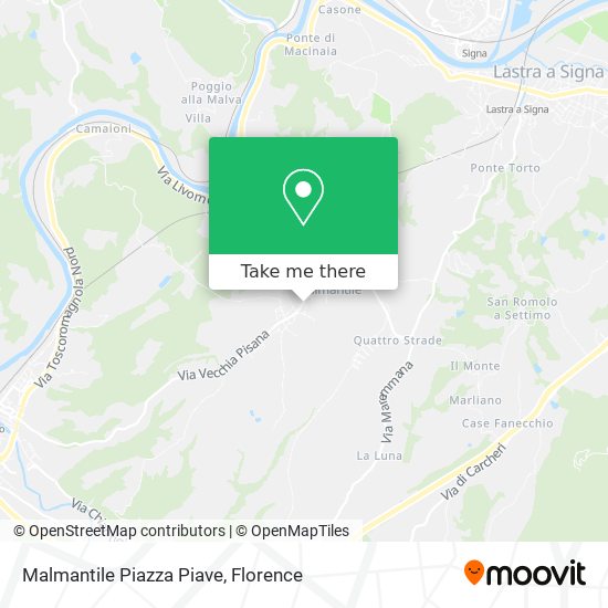 Malmantile Piazza Piave map