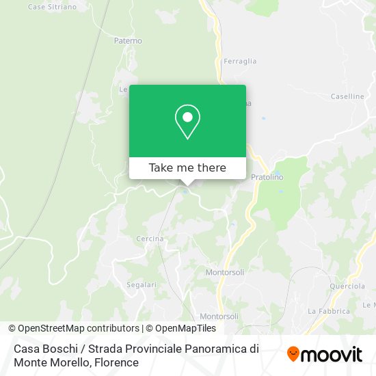Casa Boschi / Strada Provinciale Panoramica di Monte Morello map