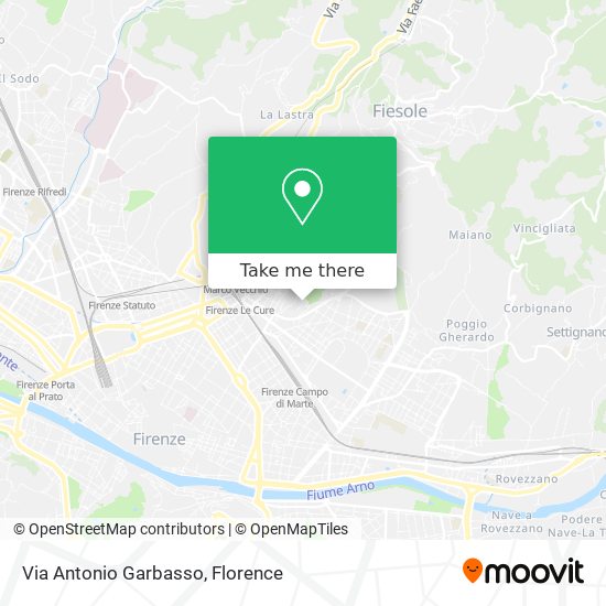 How to get to Via Antonio Garbasso in Firenze by Bus Train or