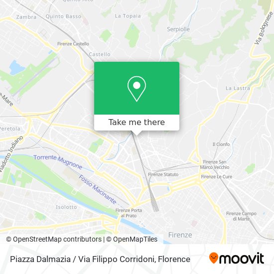 Piazza Dalmazia / Via Filippo Corridoni map
