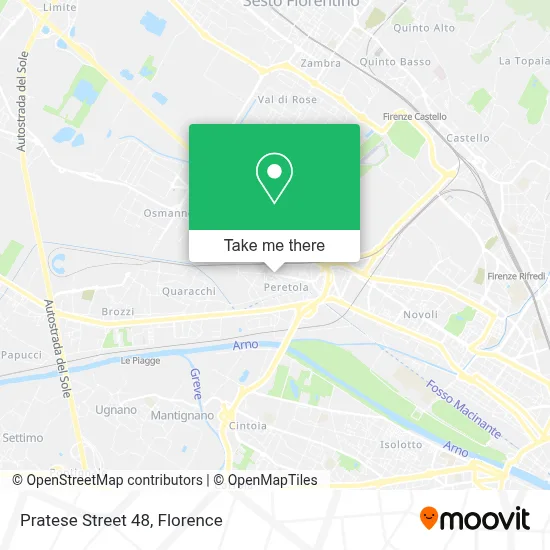 Pratese Street 48 map