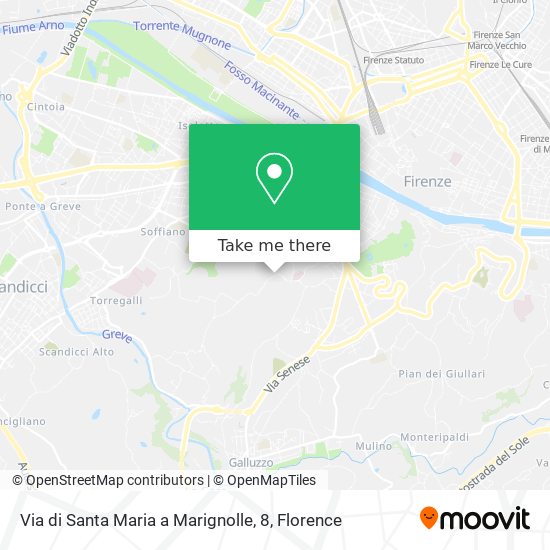 Via di Santa Maria a Marignolle, 8 map