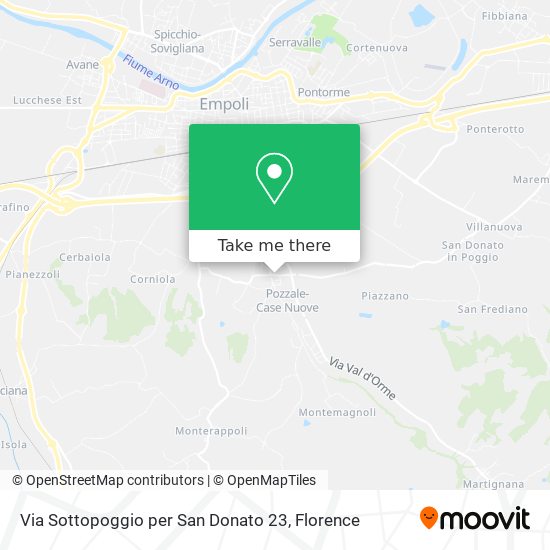 Via Sottopoggio per San Donato  23 map