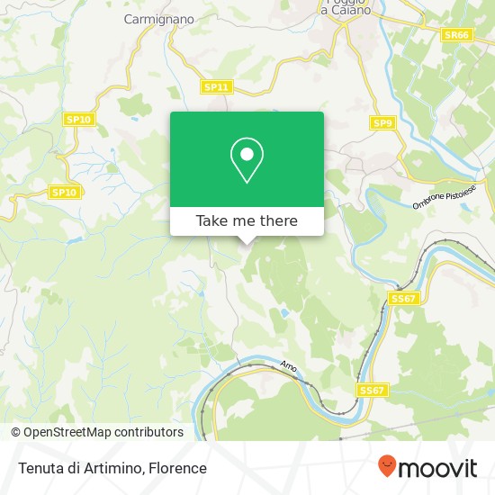 Tenuta di Artimino map