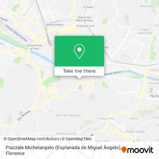 Piazzale Michelangelo (Esplanada de Miguel Ângelo) map