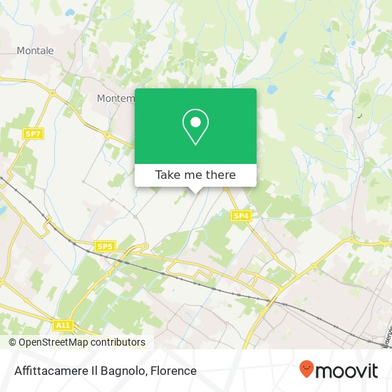 Affittacamere Il Bagnolo map