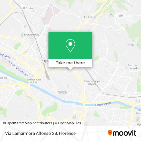 Via Lamarmora Alfonso 28 map