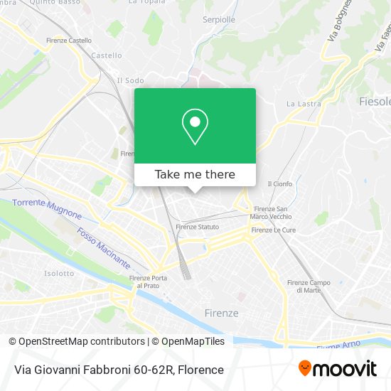 Via Giovanni Fabbroni 60-62R map
