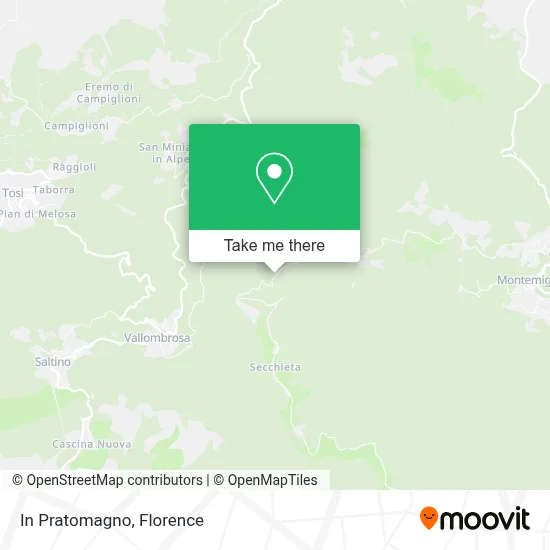 In Pratomagno map