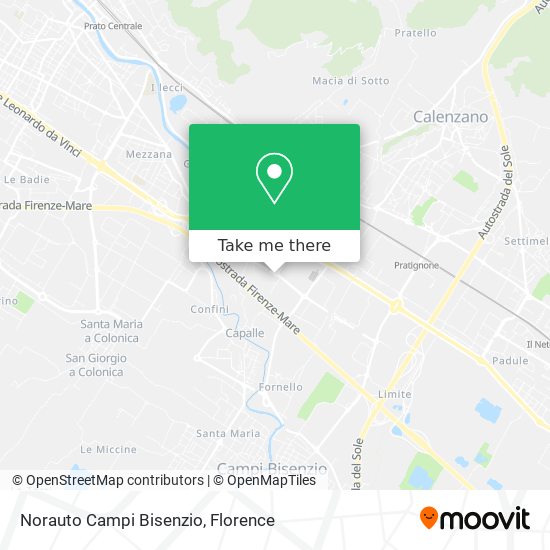 Norauto Campi Bisenzio map
