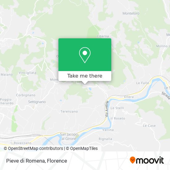 Pieve di Romena map