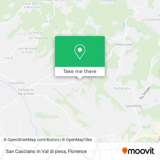 San Casciano in Val di pesa map