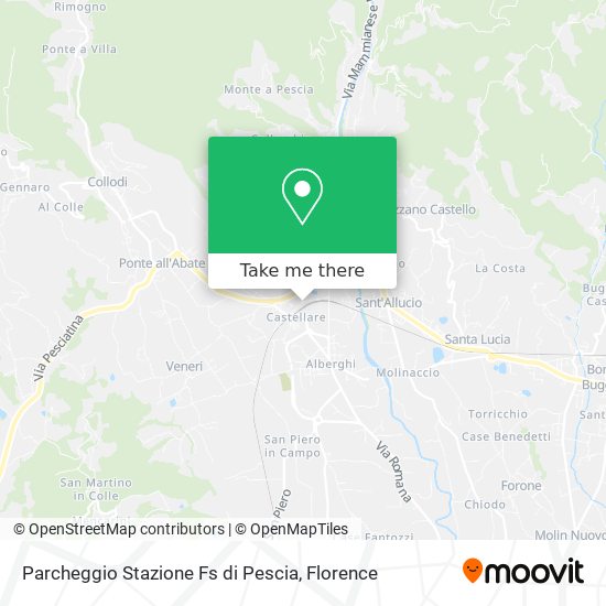 Parcheggio Stazione Fs di Pescia map