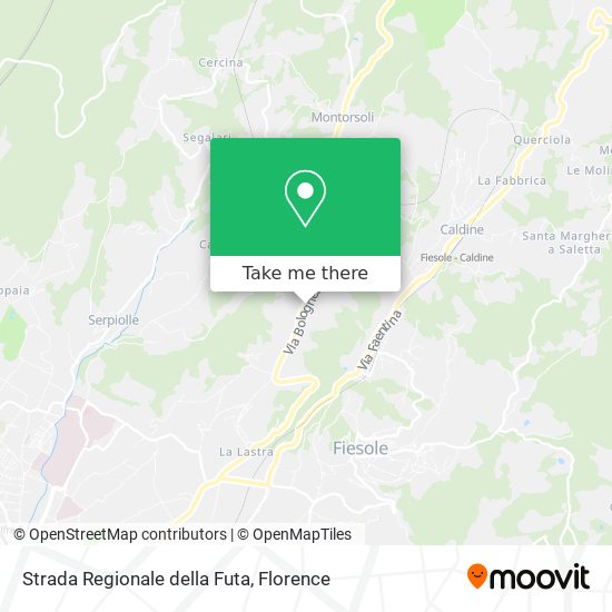 Strada Regionale della Futa map