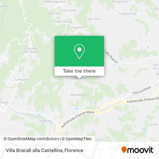 Villa Bracali alla Castellina map