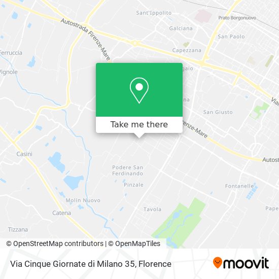 Via Cinque Giornate di Milano 35 map