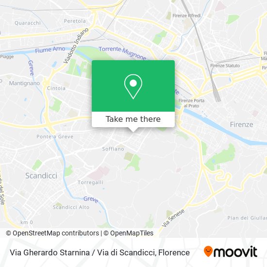 Via Gherardo Starnina / Via di Scandicci map