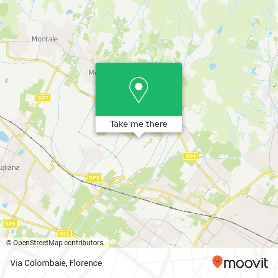 Via Colombaie map