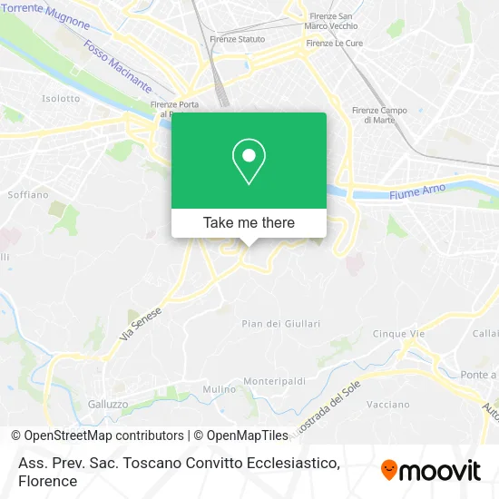 Ass. Prev. Sac. Toscano Convitto Ecclesiastico map