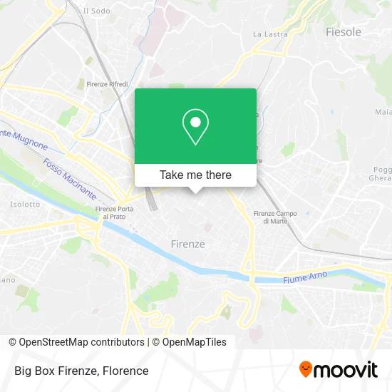 Big Box Firenze map