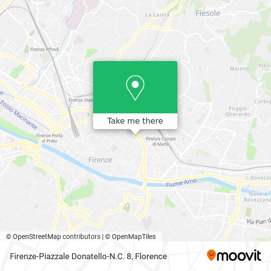 Firenze-Piazzale Donatello-N.C. 8 map