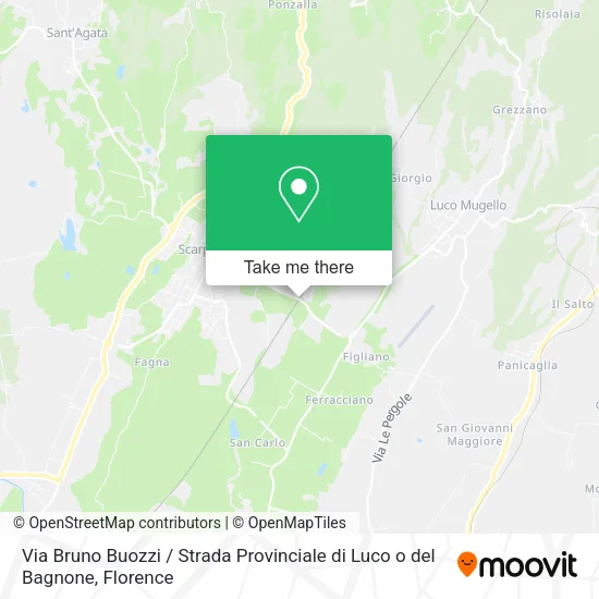 Via Bruno Buozzi / Strada Provinciale di Luco o del Bagnone map