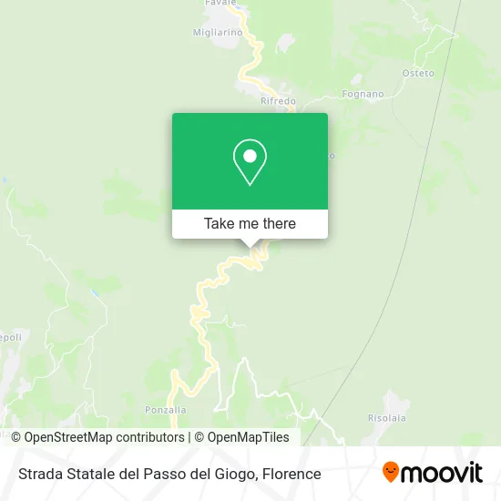 Strada Statale del Passo del Giogo map
