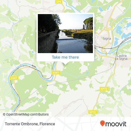 Torrente Ombrone map