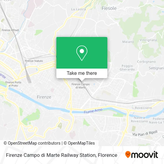 Firenze Campo di Marte Railway Station map