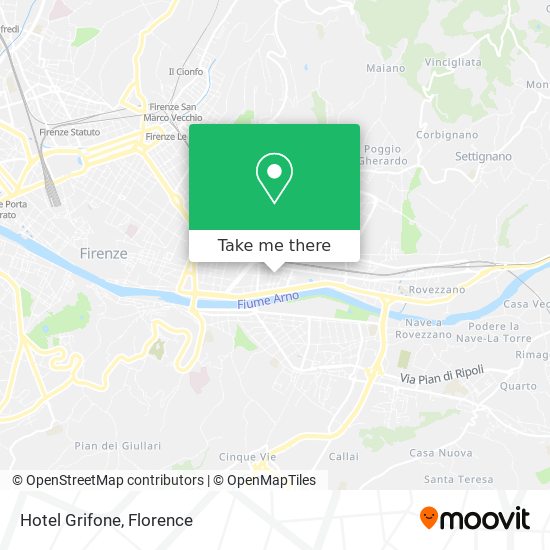 Hotel Grifone map