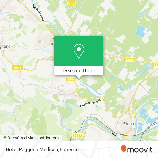 Hotel Paggeria Medicea map