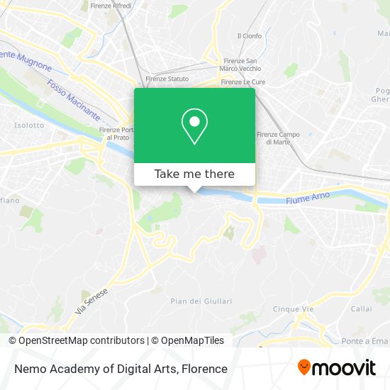 Nemo Academy of Digital Arts map