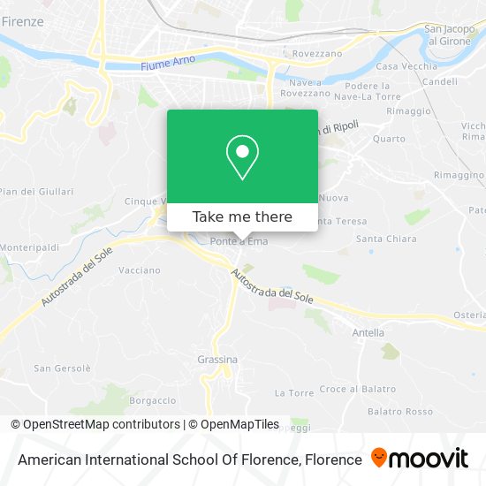 American International School Of Florence map