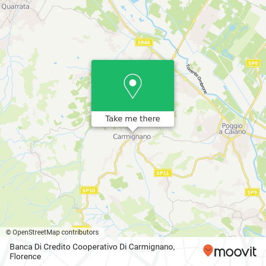 Banca Di Credito Cooperativo Di Carmignano map