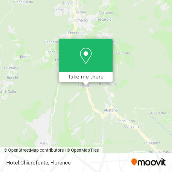 Hotel Chiarofonte map