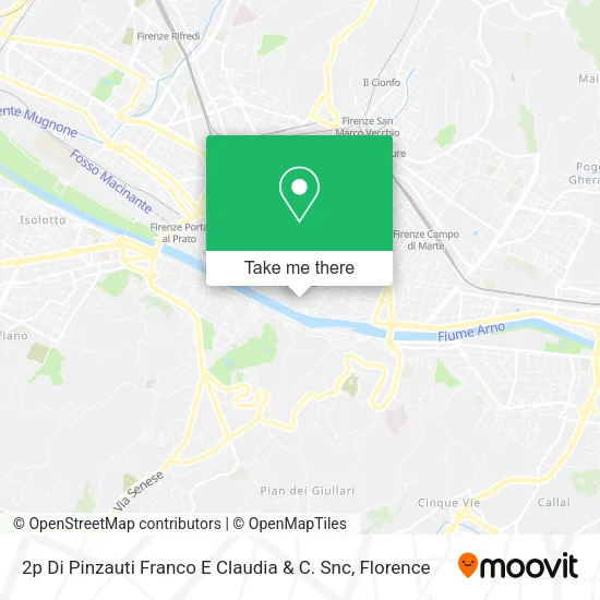 2p Di Pinzauti Franco E Claudia & C. Snc map