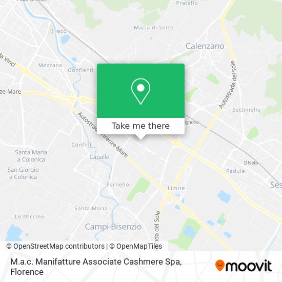 M.a.c. Manifatture Associate Cashmere Spa map