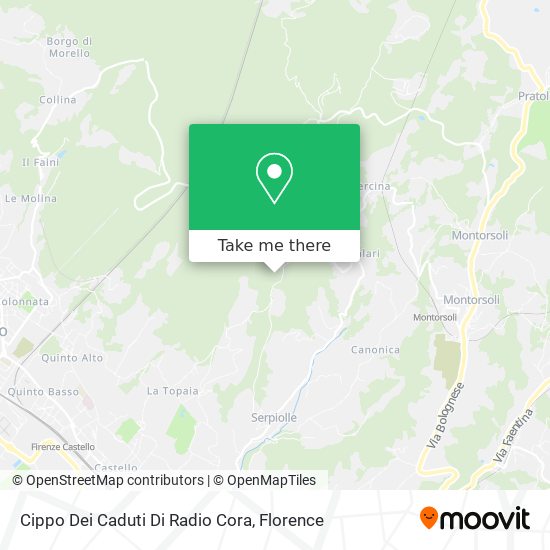 Cippo Dei Caduti Di Radio Cora map
