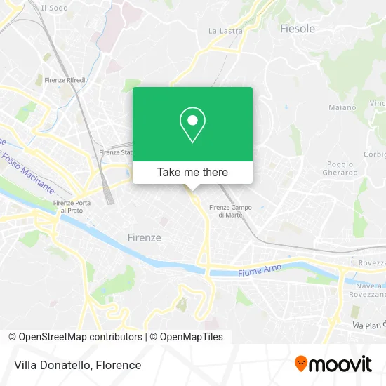 Villa Donatello map