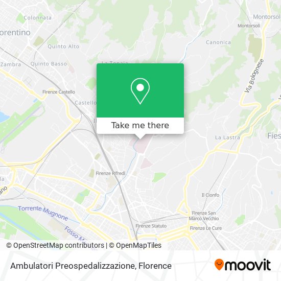 Ambulatori Preospedalizzazione map